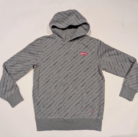 Levi's Other - Levi's Gray Hoodie with Red Logo Patch